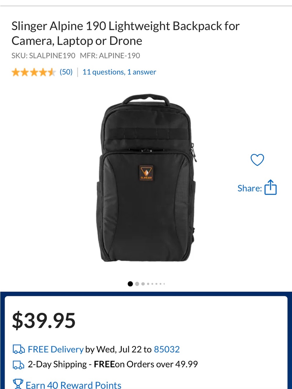 Slinger Alpine Camera Backpack - Picture 7 of 9